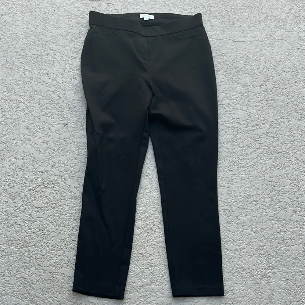 Women’s Calvin Klein Black Skinny Pants Modern Essential Size 12